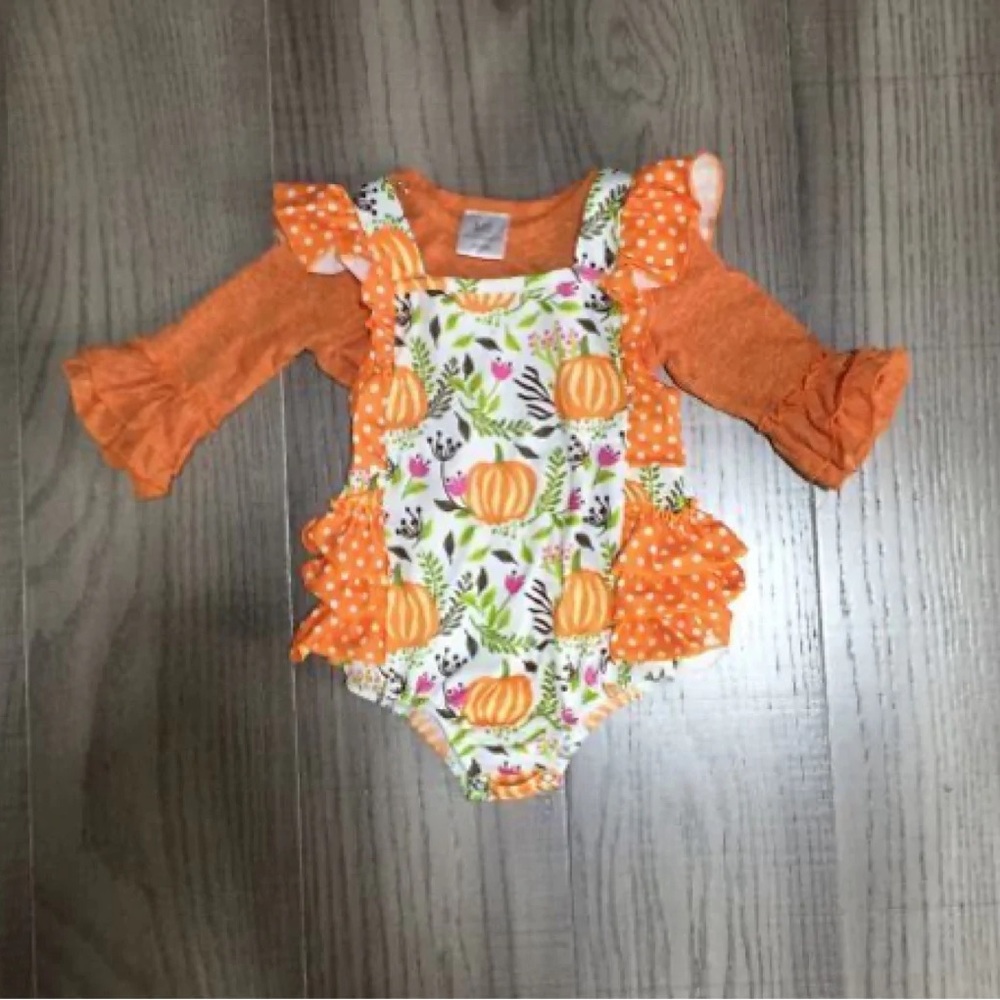 Fall pumpkins set